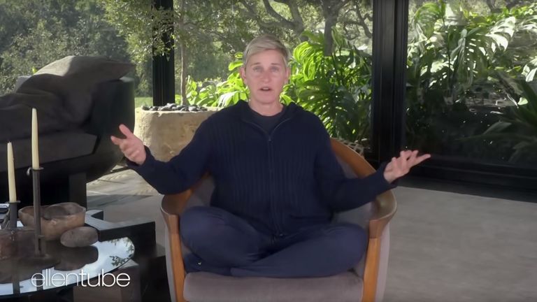 Ellen DeGeneres filmed a show from one of her California homes