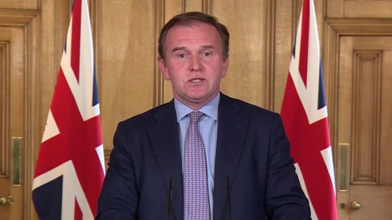 George Eustice says supermarkets have increased their numbers of deliveries by several hundred thousand