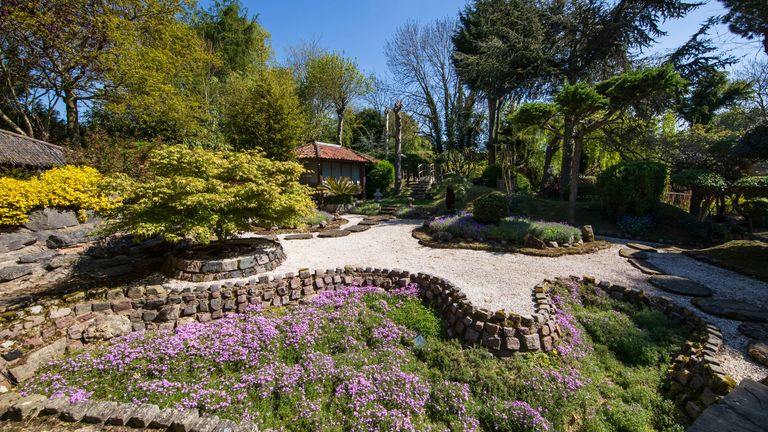 Former Buddhist monk Buddha Maitreya&#39;s award-winning Japanese garden at the Pure Land Meditation Centre in Nottinghamshire