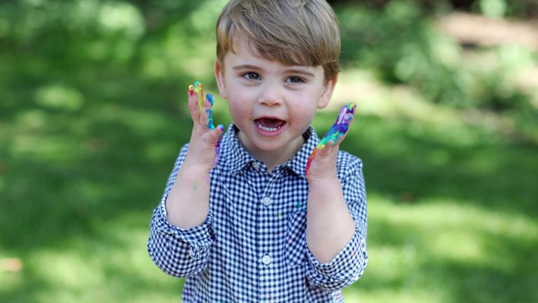 Undated handout photo released by Kensington Palace of Prince Louis, who celebrates his second birthday Thursday, taken by his mother, the Duchess of Cambridge. PA Photo. Issue date: Wednesday April 22, 2020. Pic: The Duchess of Cambridge