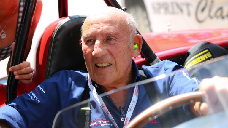 GROEBMING, AUSTRIA - JULY 20: Sir Stirling Moss participates at the Ennstal Classic 2013 on July 20, 2013 in Groebming, Austria.  (Photo by Moni Fellner/Getty Images) *** Local Caption *** Sir Stirling Moss