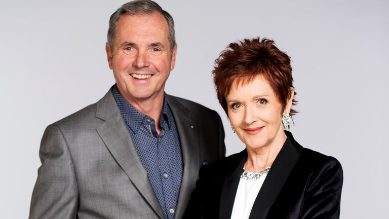 Alan Fletcher and Jackie Woodburne, aka Dr Karl and Susan Kennedy from Neighbours. Pic: FremantleMedia LTD