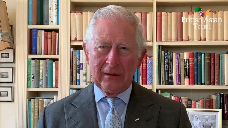 In a video shared with Sky News, the Prince of Wales, who’s experienced COVID-19, spoke directly to the South Asian community in the UK.