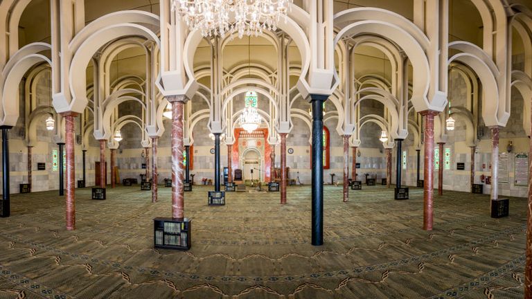 A file photograph of a mosque in Madrid which is empty on the first day of Ramadan