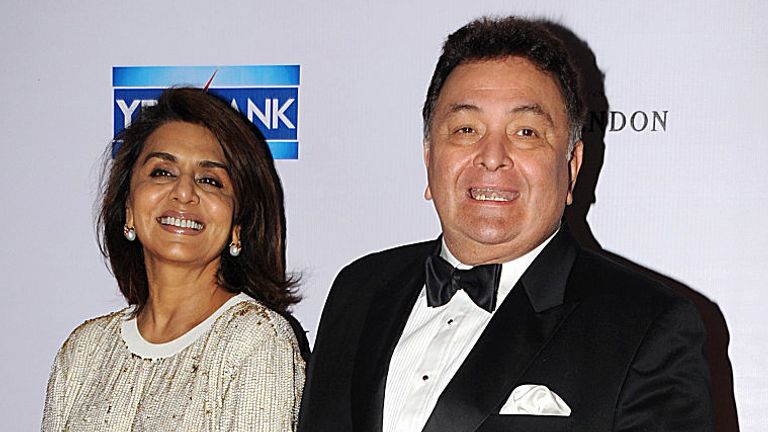 Kapoor with his wife Neetu Singh