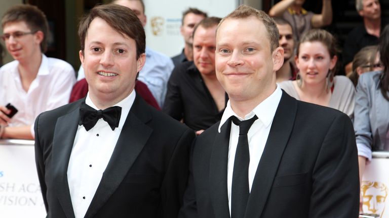Peep Show and That Mitchell And Webb look co-stars on the BAFTA red carpet in 2010