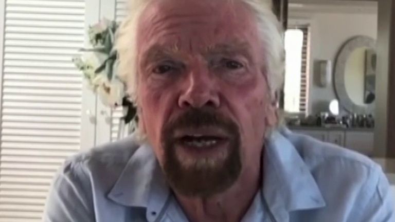 Sir Richard Branson says he believes Virgin Australia can continue