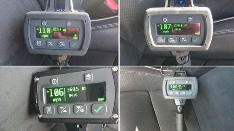 Four motorists were clocked driving over 100mph on the A13. Pic: Andy Cox/Twitter