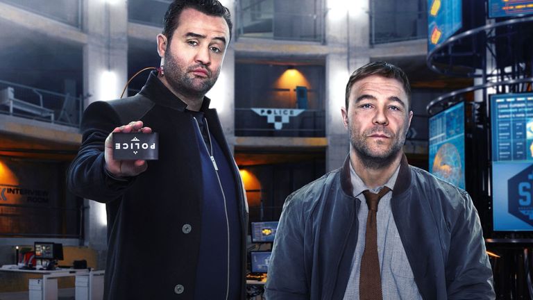 Stephen Graham (right) and Daniel Mays in Code 404. Pic: ©Sky UK Limited
