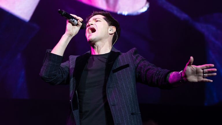 Danny O&#39;Donoghue of The Script attends Hits Radio Live 2019 at Resorts World Arena on November 16, 2019 in Birmingham, England

