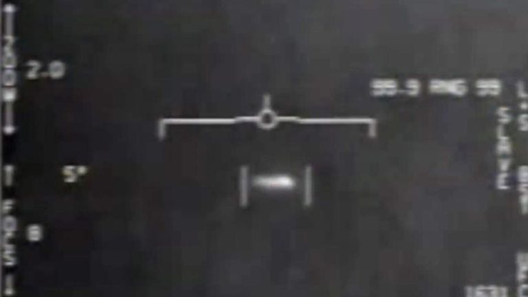 The footage was shot by US Navy pilots