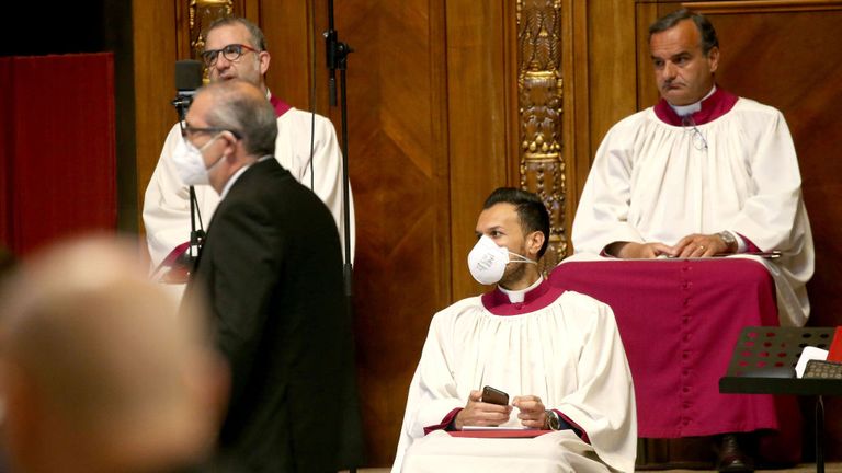 Coronavirus Pope Francis Holds Palm Sunday Mass Behind Closed Doors World News Sky News