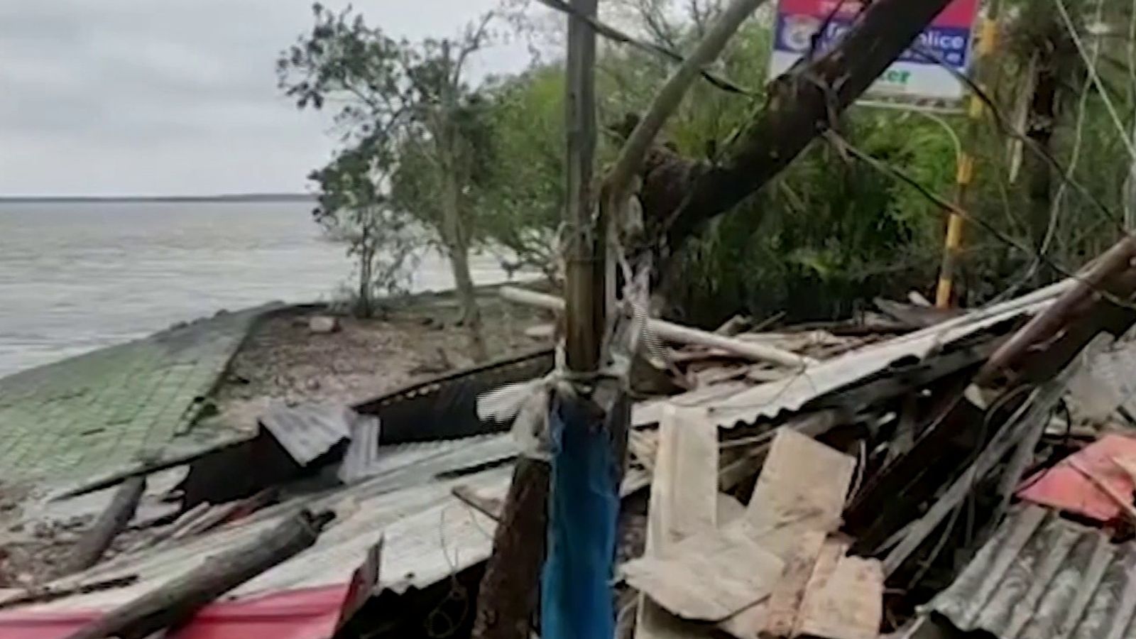 Clearing up after a cyclone in Bangladesh | World News | Sky News