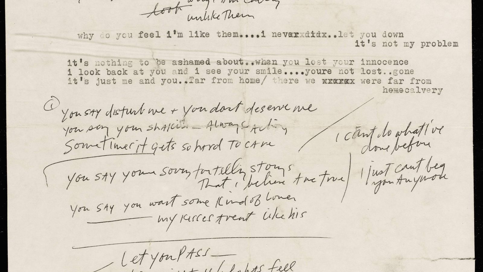 Bob Dylan Manuscript Fetches More Than Double Guide Price At Auction Ents Arts News Sky News