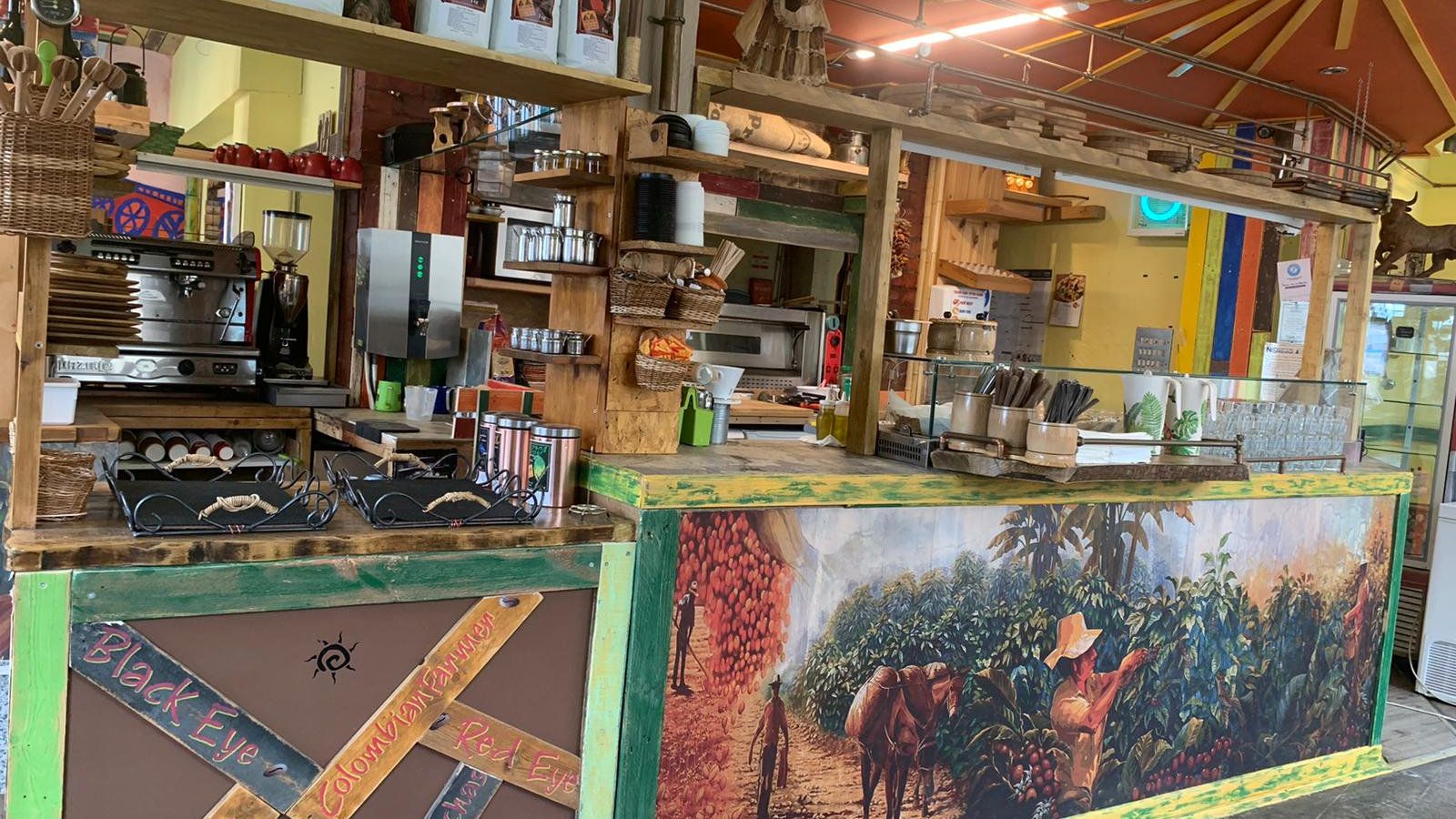 Coronavirus Worcester cafe preparing to reopen by using shower curtain