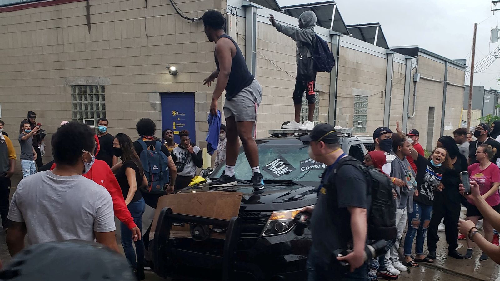 George Floyd: Protests as unarmed black man dies after police officer ...