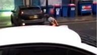 Daniel Walmsley driving into a man with his car in Newcastle city centre.  Pic: Northumbria Police