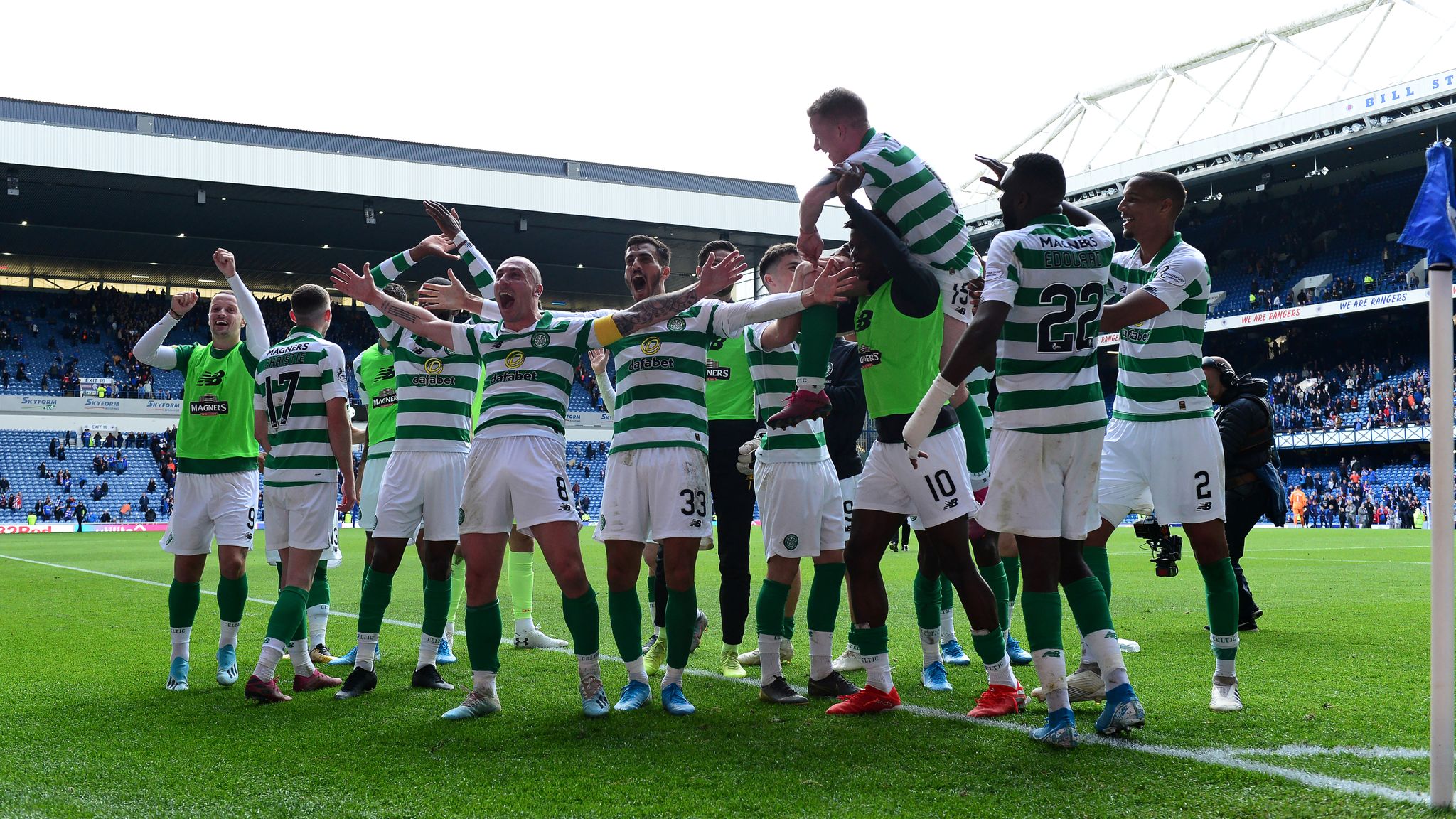 How many Scottish Premiership titles have Celtic won? Total