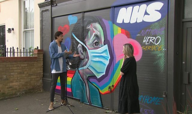 Coronavirus: Artists turn pandemic struggles into street murals