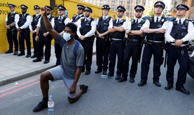 'Racism is real virus': Protesters ignore COVID risk as 22 held in London rally against racial violence