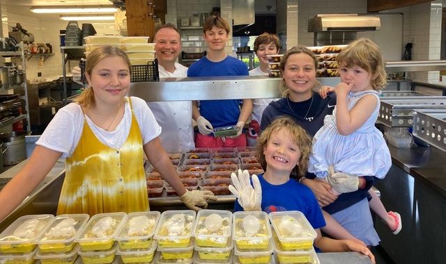 Coronavirus: Michelin star chef warned of 'child labour' after family help with free meals for NHS