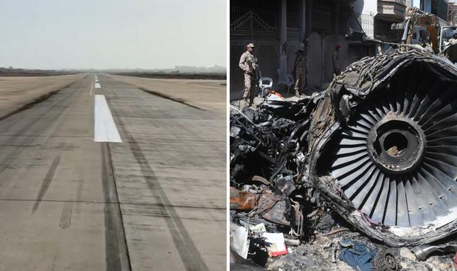 Pakistan plane crash: Video shows jet scraped runway during landing attempt
