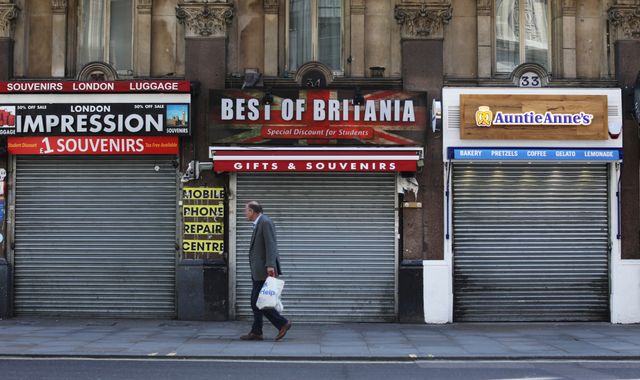 Coronavirus: Largest UK recession on record - official figures