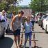 Boy with cerebral palsy raises £40k as he completes marathon in walker