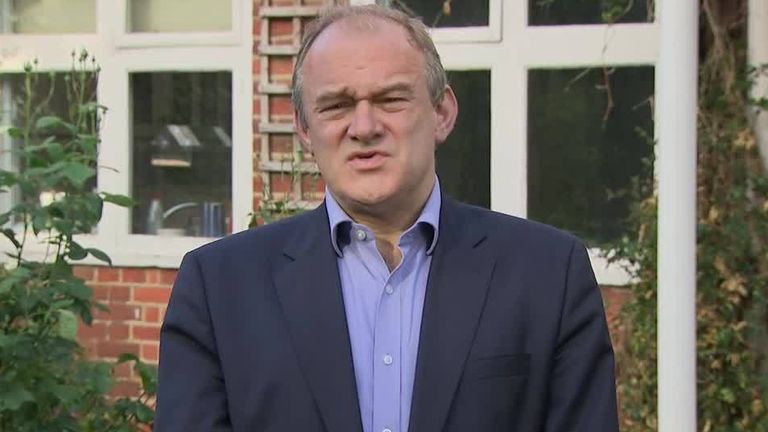 Liberal Democrat leader Ed Davey