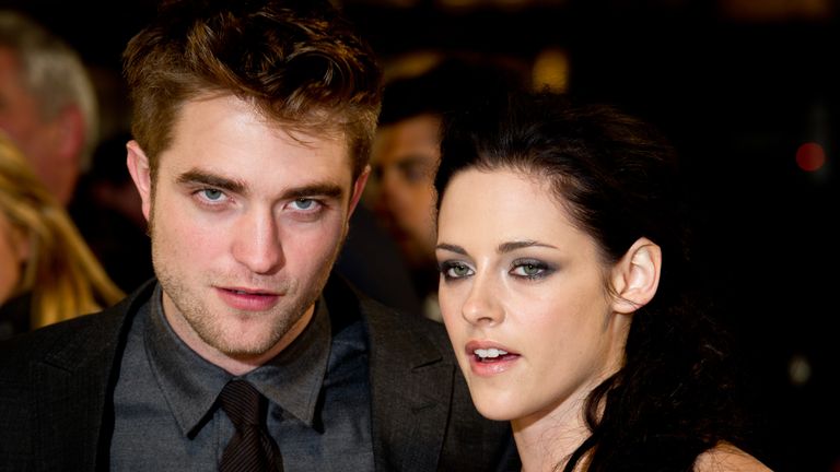 LONDON, ENGLAND - NOVEMBER 16: Robert Pattinson, Kristen Stewart attend the UK premiere of The Twilight Saga: Breaking Dawn Part 1 at Westfield Stratford City on November 16, 2011 in London, England. (Photo by Ian Gavan/Getty Images)