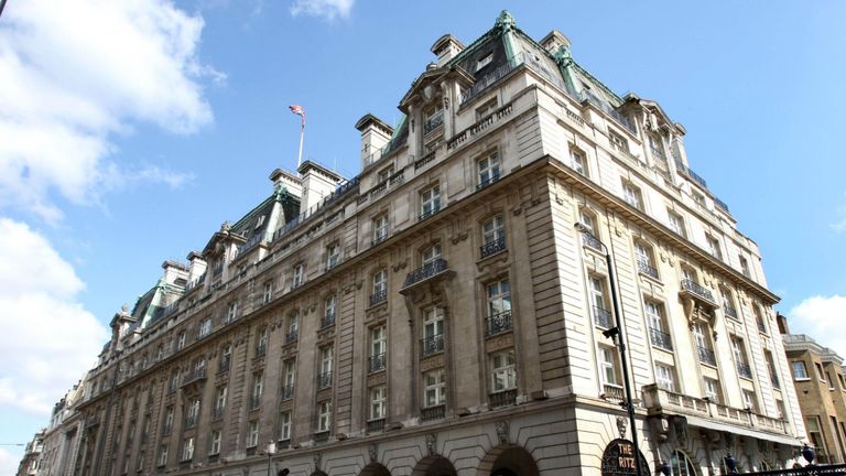 Filephoto dated 17/04/08 of the Ritz Hotel on Piccadilly, London. Sir Frederick Barclay's nephews sold the Ritz hotel for "half the market price" after secretly recording conversations between the billionaire co-owner and a Saudi investor offering 1.3 billion for the London landmark, the High Court has heard.