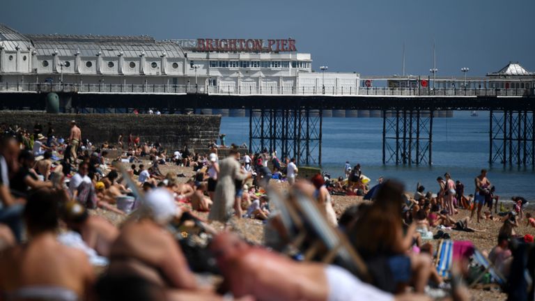 Coronavirus People Urged To Stay Away From Uk Beaches Over Bank Holiday Weekend Uk News Sky News