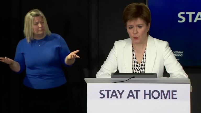 Nicola Sturgeon has denied a cover-up of coronavirus outbreak in February.