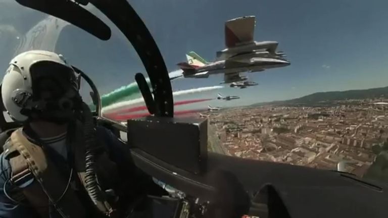 Flypast in Italy