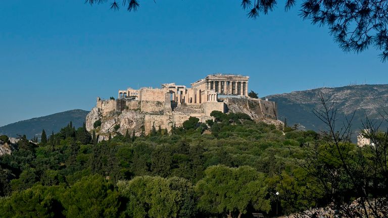 The Acropolis in Athens and other ancient Greek sites reopened on Monday