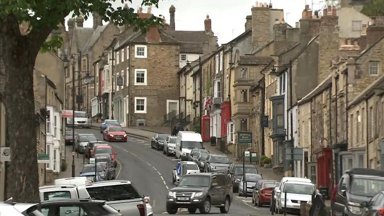 Barnard Castle town.