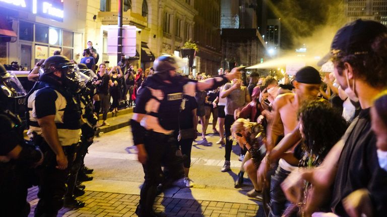 What started as a peaceful demonstration near the Ohio Statehouse in solidarity with other protests throughout the country against the killing of Minneapolis, Minnesota resident George Floyd, turned into a riot after police and protesters clashed on May 28, 2020 in Columbus, Ohio