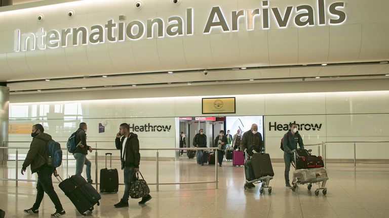 Passengers arriving at Heathrow airport. Pic: Amer Ghazzal/Shutterstock