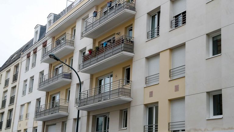 The flat building where Rwandan genocide suspect Felicien Kabuga was arrested on 16 May 