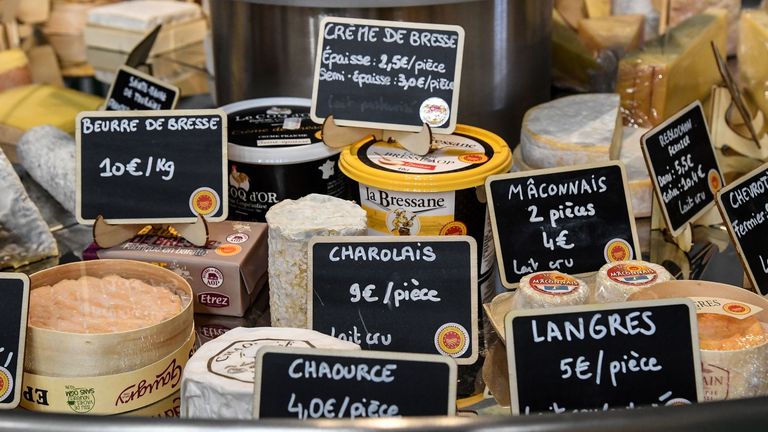 There is a surplus of cheese in France