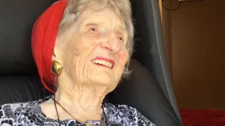 Freda Hodgson became ill in April but has made a full recovery