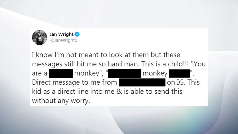 Wright shared the Instagram messages with his 1.7 million Twitter followers