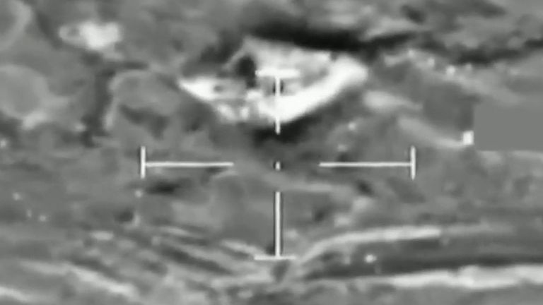 Coalition forces supported by the RAF target IS caves in northern Iraq