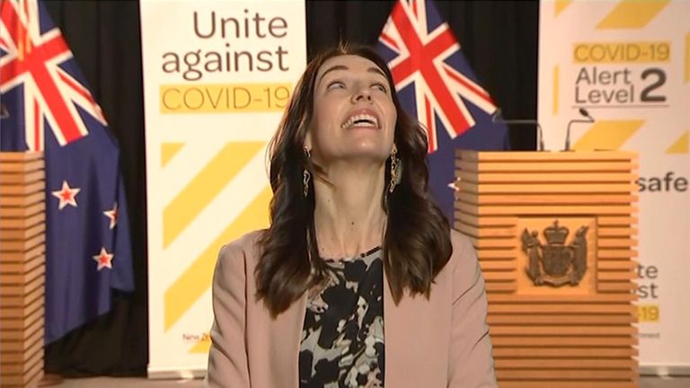 Jacinda Ardern experiences quake during live interview                  