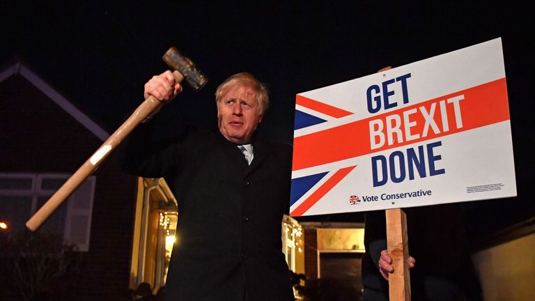 The 2019 Conservative election slogan was vague enough for it to be interpreted in different ways 
