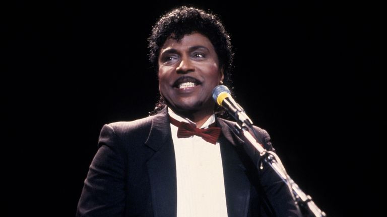 Little Richard at the 1988 Rock n Roll Hall of Fame Induction Ceremony circa 1988 in New York City