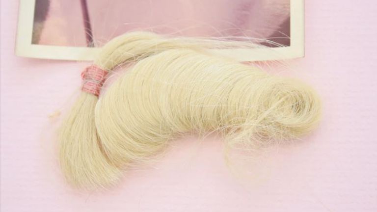 A lock of Marilyn Monroe&#39;s hair is being sold for £250,000. Pic: Paul Fraser Collectibles