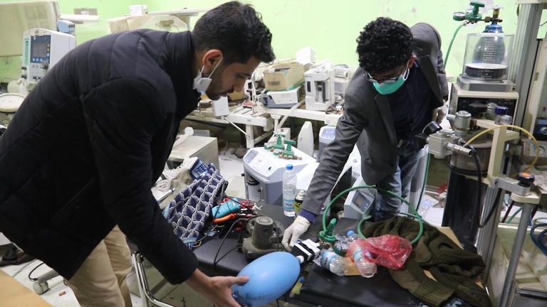 Luai Taha Al-Mahbashi￼, recycles medical equipment