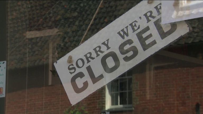 cafe closed sign businesses shut