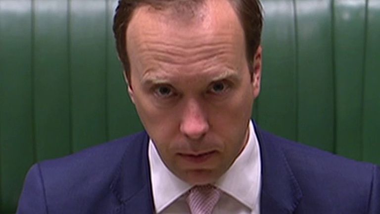 Matt Hancock responds to urgent question in the Commons about care homes